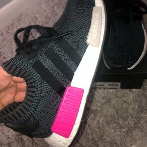 Adidas NMD black and shock pink 7.5